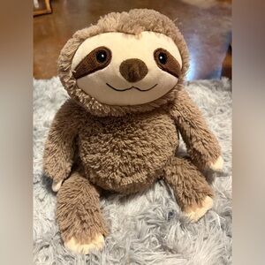 Warmies Sloth Weighted Microwavable Plush Stuffed Animal Brown Heatable